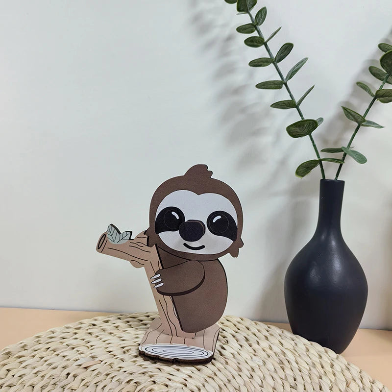 Cartoon Animal Glasses Holder Stand Wooden Eyeglass Storage Organizer Sunglasses Display Rack Creative Home Office Desk Decor